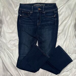 American Eagle Outfitters Women's Dark Blue Jeans